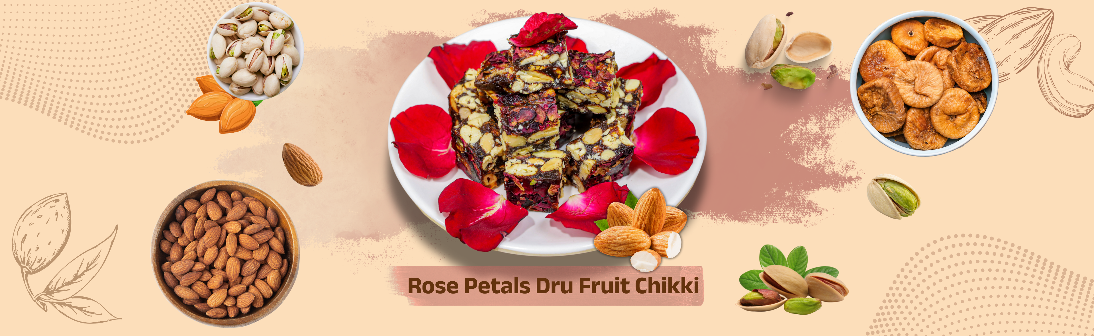Rose Chikki - Rose Dry Fruit Chikki