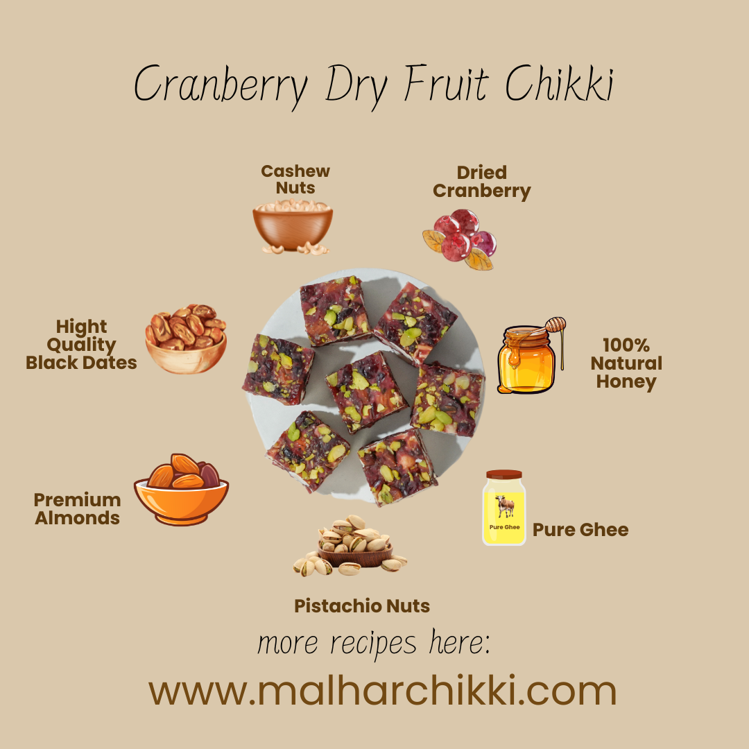 Cranberry Dry Fruit Chikki