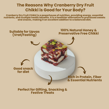 Cranberry Dry Fruit Chikki